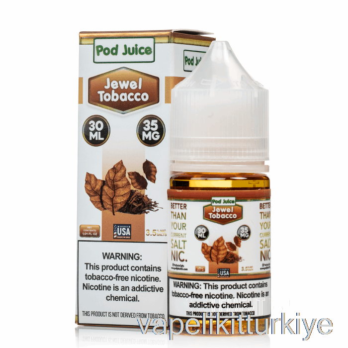 Vape Likit Mücevher Tütünü - Kapsül Suyu - 30ml 20mg